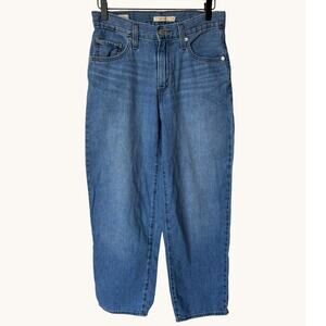 Levi's Premium "Baggy Dad" Cotton Linen Medium Faded Wash Jeans size 25